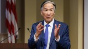 Howard Koh speaks at the 2025 "Beyond Shelter" symposium held at Harvard