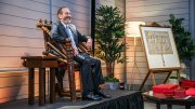 President Alan M. Garber sitting in historic Holyoke Chair during his installation