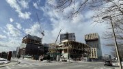 The enterprise research campus in Allston under construction