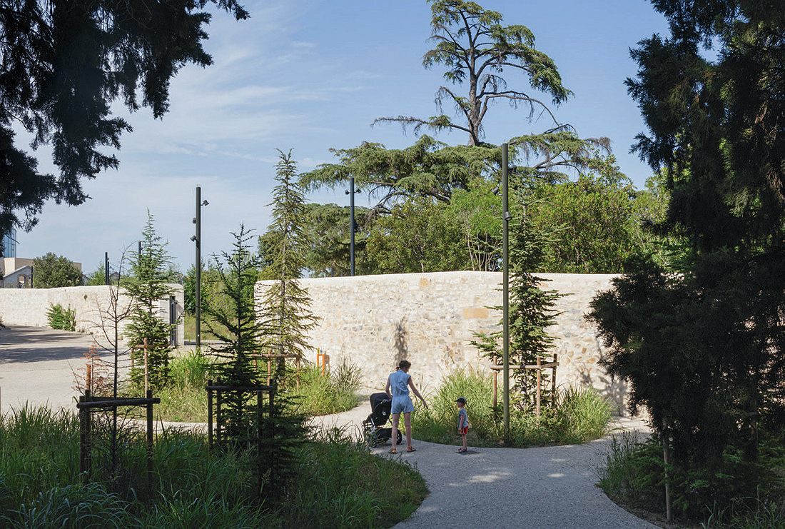 Picture of a path in the park