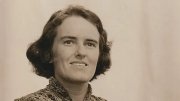 Barbara Lawrence seated, wearing a textured blouse, in a portrait from the late 1930s.