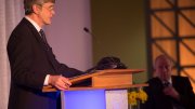 Harvard Divinity School dean David N. Hempton formally launches the campaign last week.