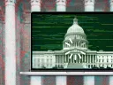 A graphic of a U.S. federal buildings with 