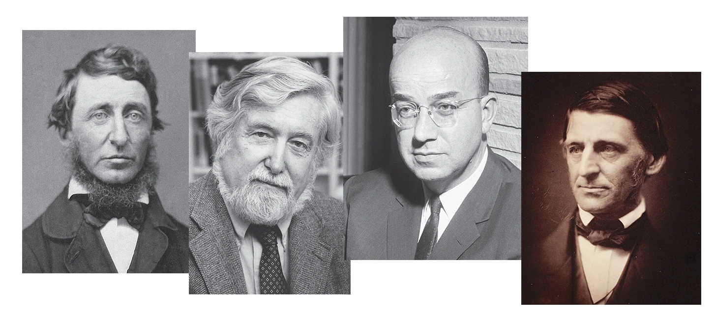 Henry David Thoreau, Clifford Geertz, Clark Kerr, and Ralph Waldo Emerson