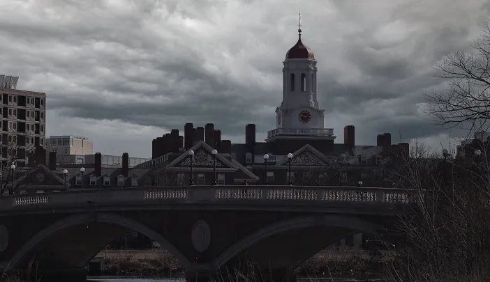 View of Harvard University campus from the Charles River
